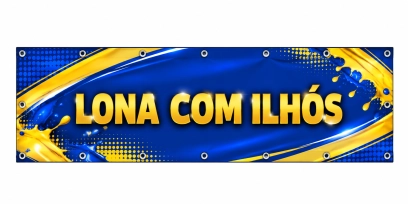 Lona 440g com Reforço + Ilhos - Brilho