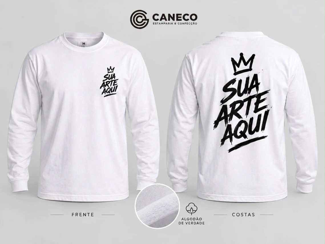 CAMISA DE ALGODÃO MANGA LONGA